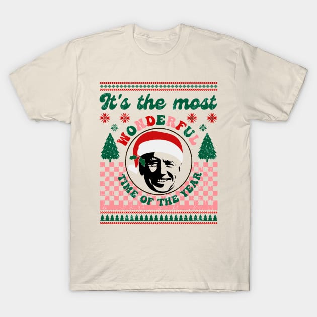 Funny Joe Biden Christmas T-Shirt by Sruthi